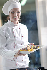 Image showing chef preparing meal