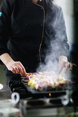 Image showing chef preparing meal