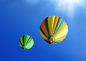 Image showing colorful air balloons