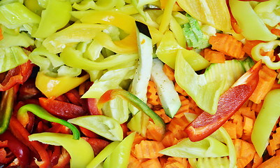 Image showing mixed vegetables background