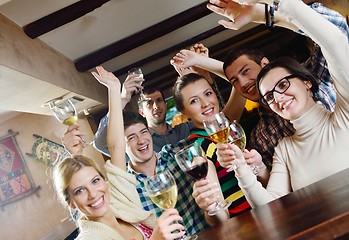 Image showing Group of happy young people