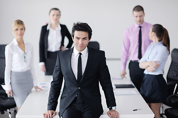 Image showing young business man at meeting