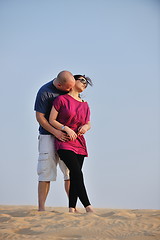 Image showing couple enjoying the sunset