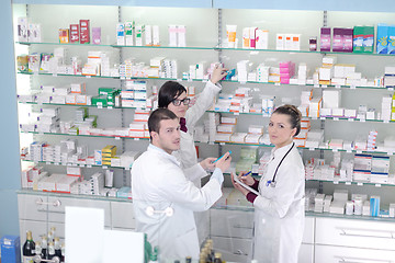 Image showing pharmacy drugstore people team