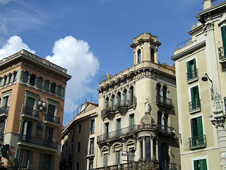 Image showing Remarkable buildings in Barcelona