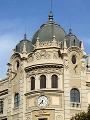Image showing Building with clock and domes