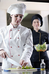 Image showing chef preparing meal