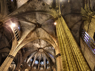 Image showing Gothic cathedral in Barcelona