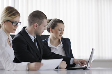 Image showing business people in a meeting at office