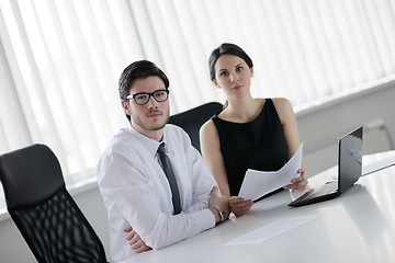 Image showing business people in a meeting at office