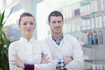 Image showing pharmacy drugstore people team