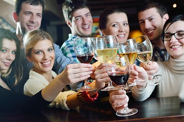 Image showing Group of happy young people