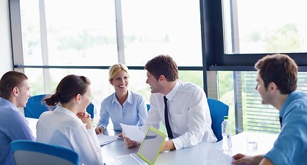 Image showing business people in a meeting at office