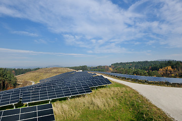 Image showing solar panel renewable energy field