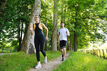 Image showing couple jogging