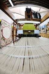 Image showing traditional arabic rug production