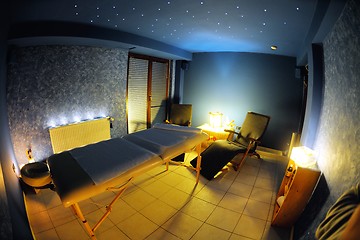 Image showing massage room in spa saloon