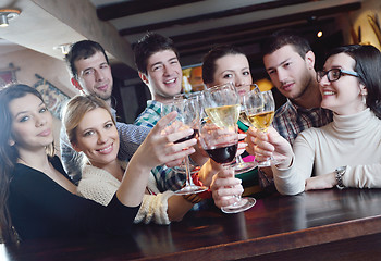 Image showing Group of happy young people