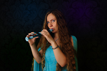 Image showing Flute player