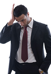 Image showing depressed business man