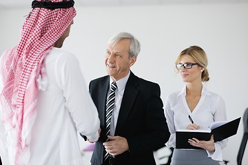 Image showing Arabic business man at meeting