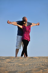 Image showing couple enjoying the sunset