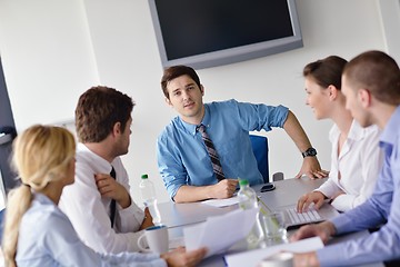 Image showing business people in a meeting at office