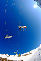 Image showing Ski lift