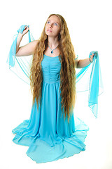 Image showing Beautiful long haired girl 