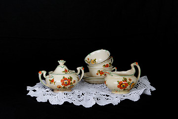 Image showing Enlish tea set
