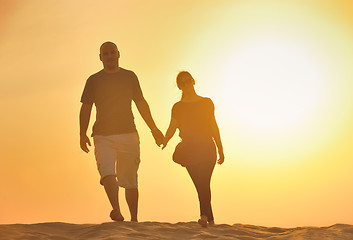 Image showing couple enjoying the sunset