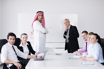 Image showing Arabic business man at meeting