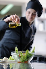 Image showing chef preparing meal