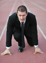 Image showing business man in sport