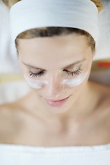 Image showing Beautiful young woman in spa