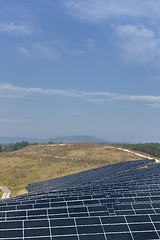 Image showing solar panel renewable energy field