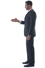 Image showing business man giving you a hand shake