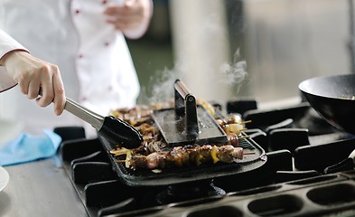 Image showing chef preparing meal