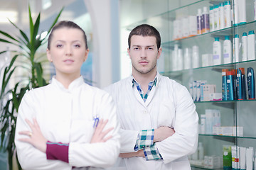 Image showing pharmacy drugstore people team