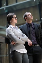 Image showing business woman and business man