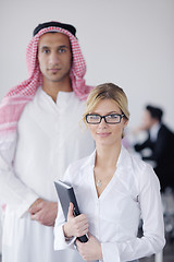 Image showing Arabic business man at meeting