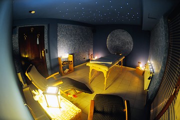 Image showing massage room in spa saloon