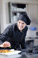 Image showing chef preparing meal