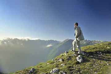 Image showing fresh sunrise at mountain