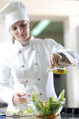 Image showing chef preparing meal