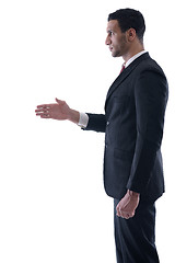 Image showing business man giving you a hand shake