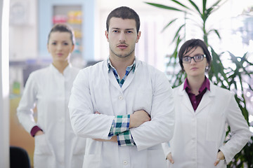 Image showing pharmacy drugstore people team