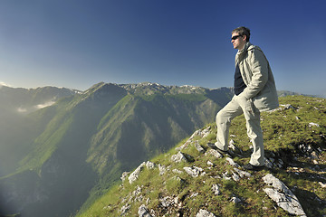 Image showing fresh sunrise at mountain