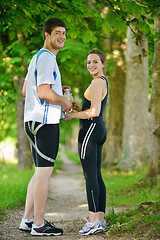 Image showing couple jogging