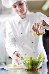 Image showing chef preparing meal